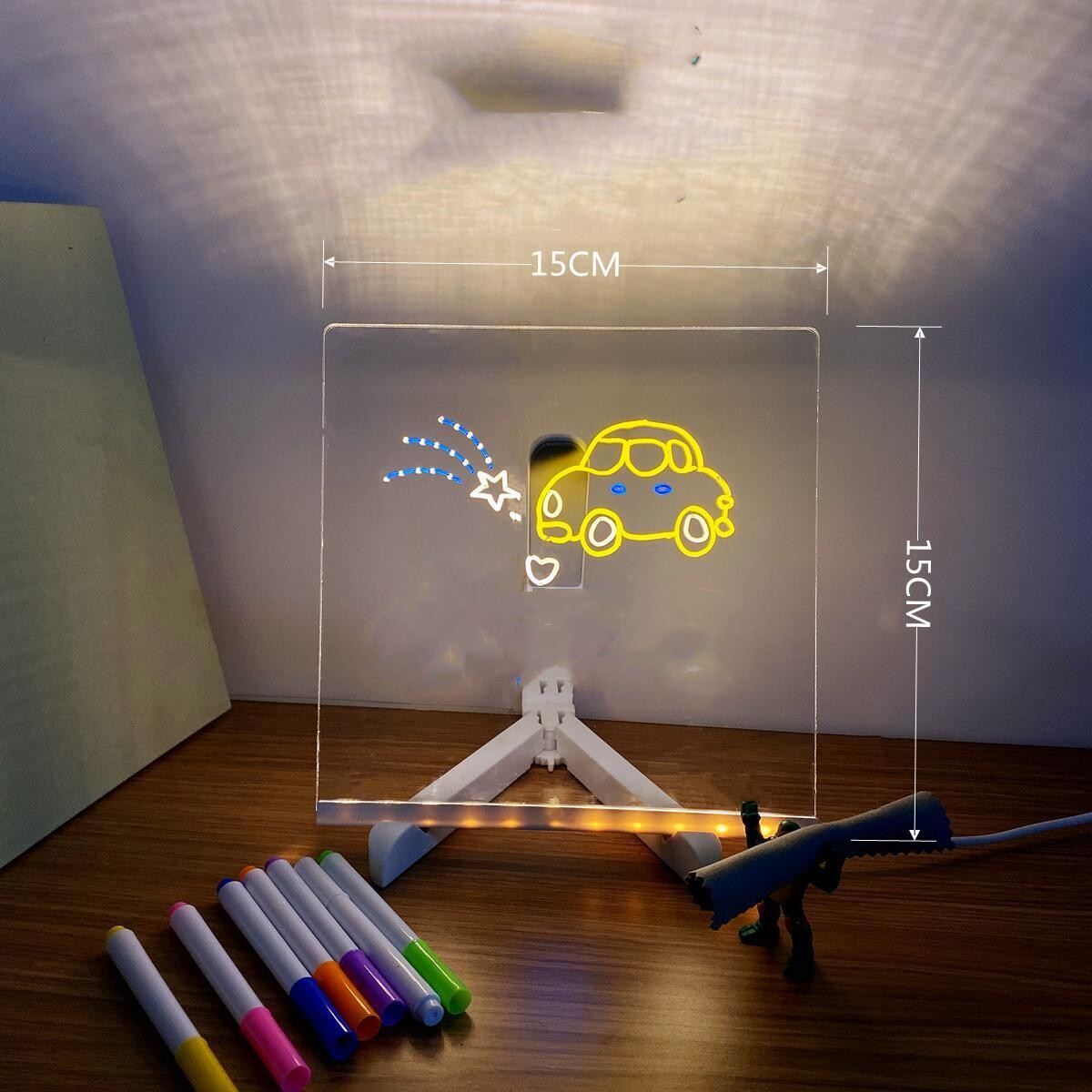 Uitwisbaar LED-schrijfboard