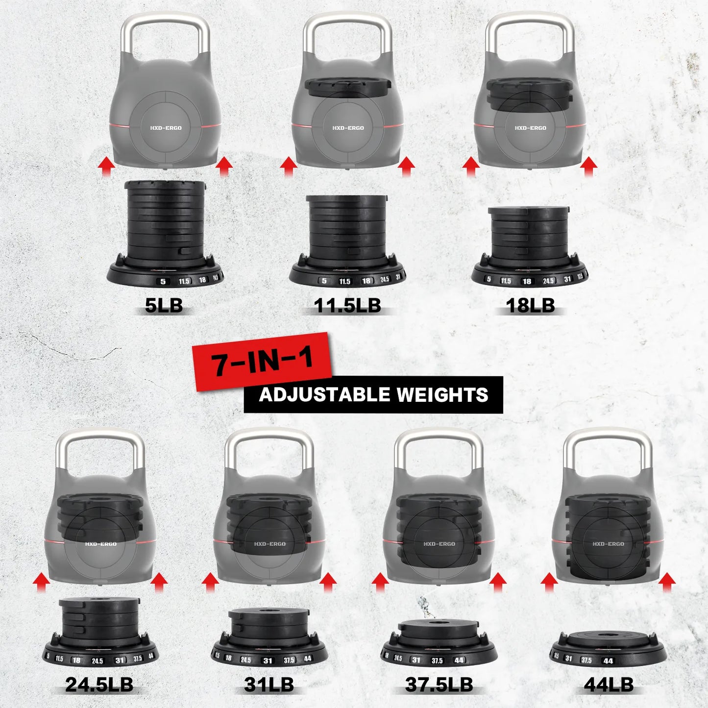 Verstelbare Kettlebell Gewichten Set