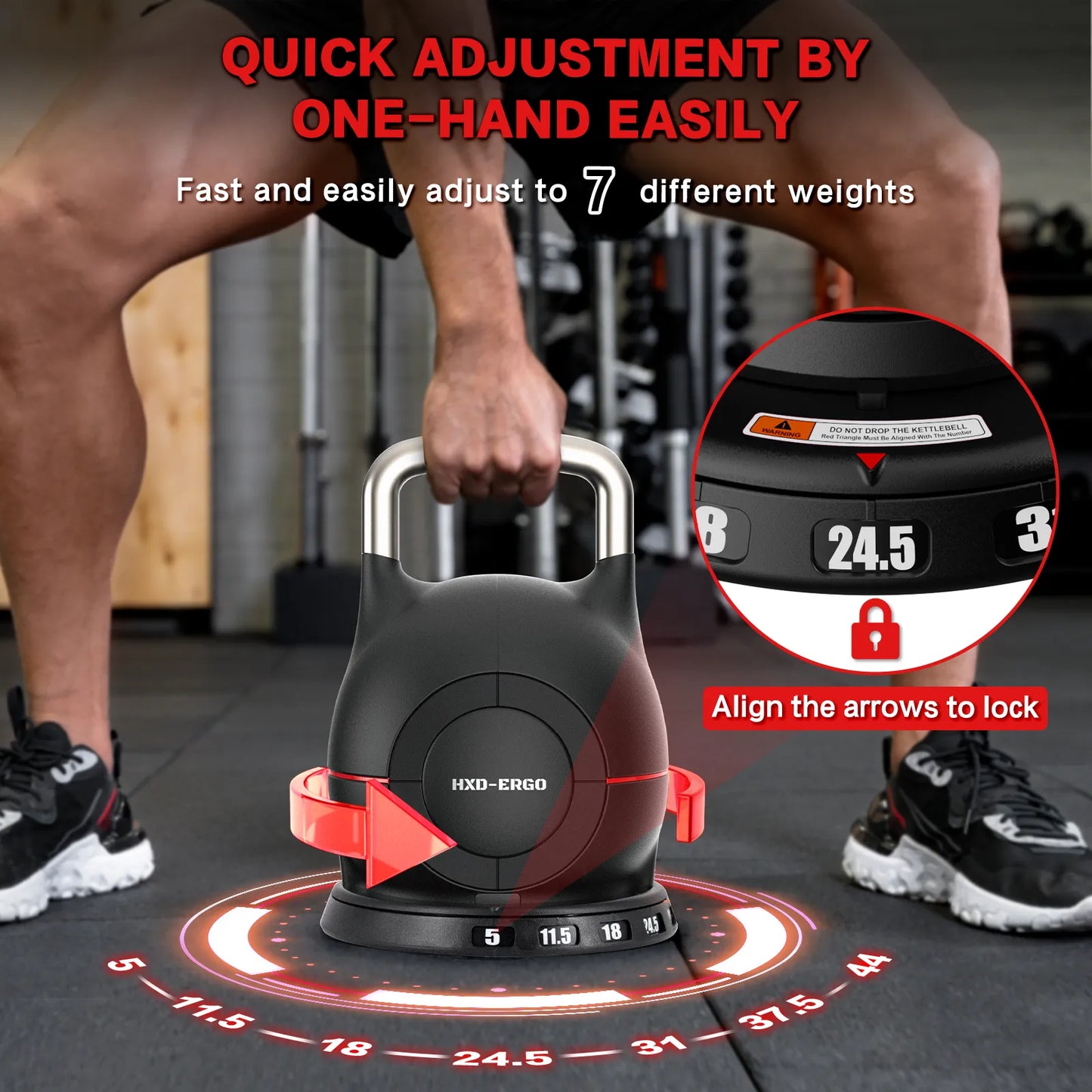 Verstelbare Kettlebell Gewichten Set