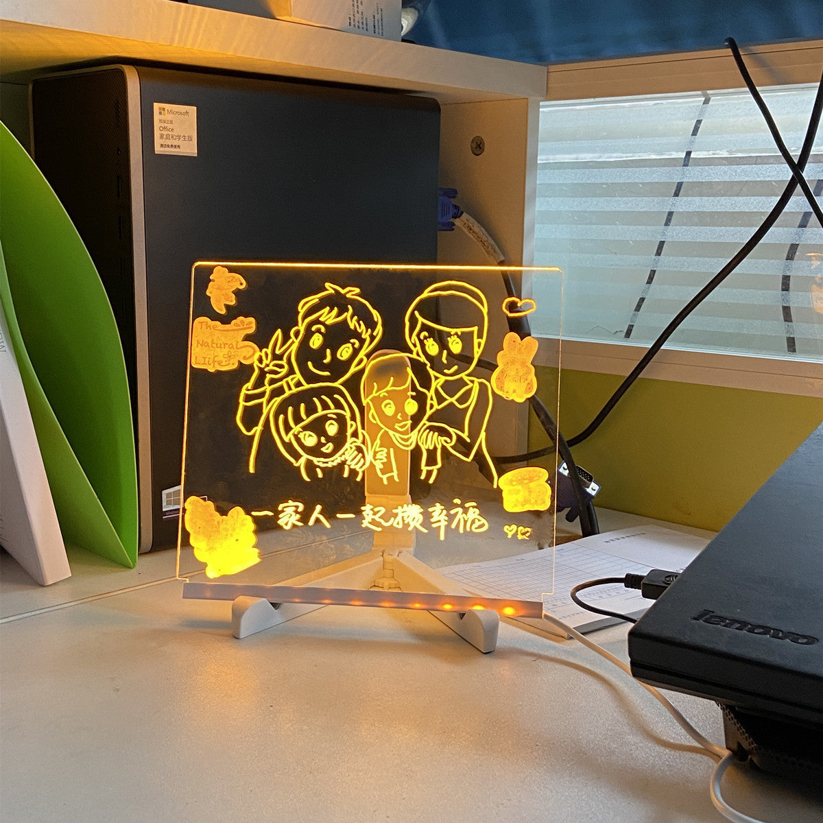 Uitwisbaar LED-schrijfboard