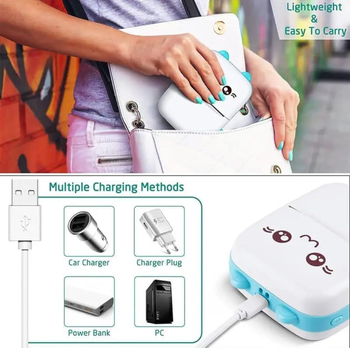 X1 X2 Mini Bluetooth Thermische Printer voor Labels, Stickers en Leuke Projecten