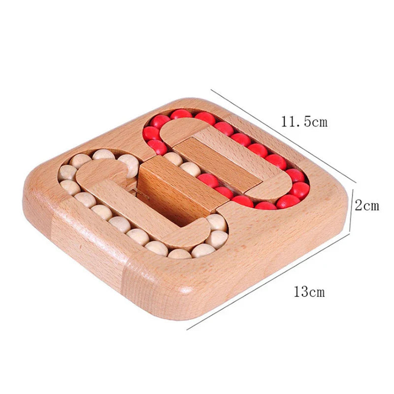 Draaiend Magische Bonen Vinger Top Speelgoed Houten Puzzels Voor Volwassenen Kinderen IQ Spellen Speelgoed En Hobby's Breinbreker Kinderen
