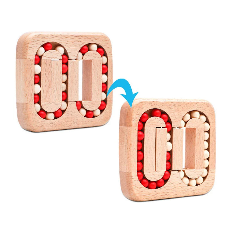 Draaiend Magische Bonen Vinger Top Speelgoed Houten Puzzels Voor Volwassenen Kinderen IQ Spellen Speelgoed En Hobby's Breinbreker Kinderen
