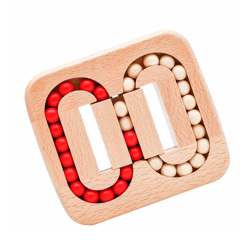 Draaiend Magische Bonen Vinger Top Speelgoed Houten Puzzels Voor Volwassenen Kinderen IQ Spellen Speelgoed En Hobby's Breinbreker Kinderen