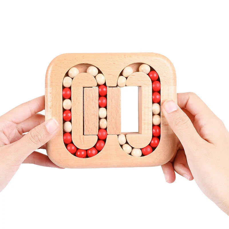 Draaiend Magische Bonen Vinger Top Speelgoed Houten Puzzels Voor Volwassenen Kinderen IQ Spellen Speelgoed En Hobby's Breinbreker Kinderen