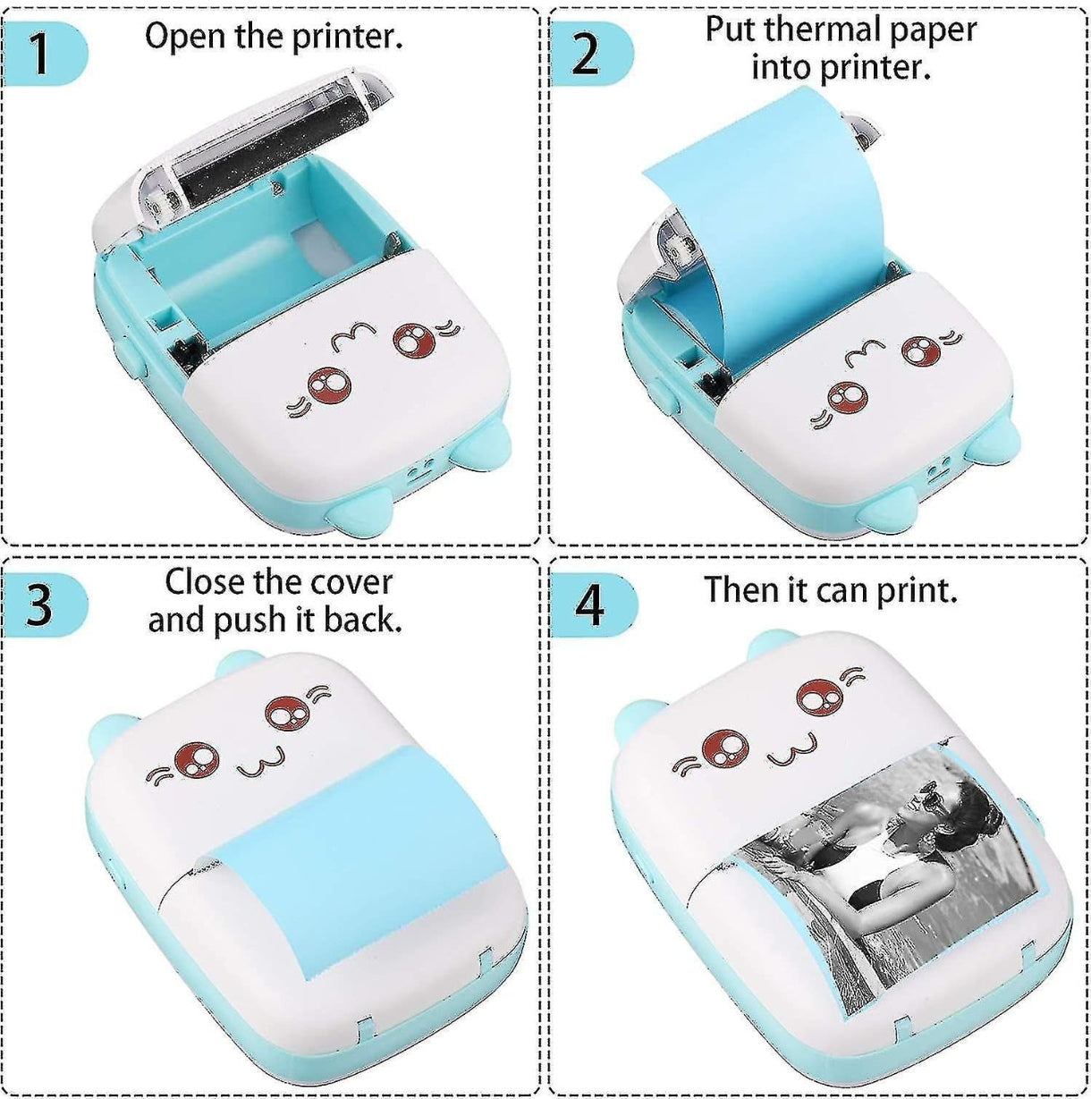 X1 X2 Mini Bluetooth Thermische Printer voor Labels, Stickers en Leuke Projecten