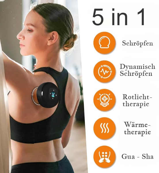 5-in-1 Roodlicht- en Cupping set
