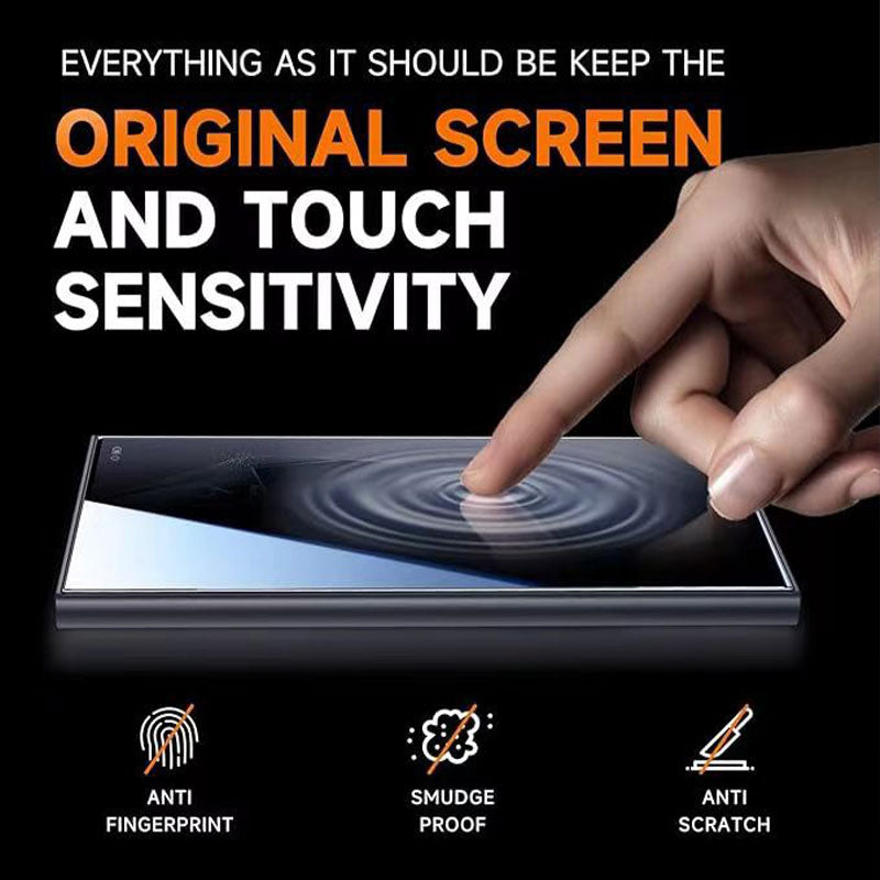 4K HD/Anti-gluur Geharde Glas Screen Protector met Auto Stofverwijdering Installatie voor Samsung"