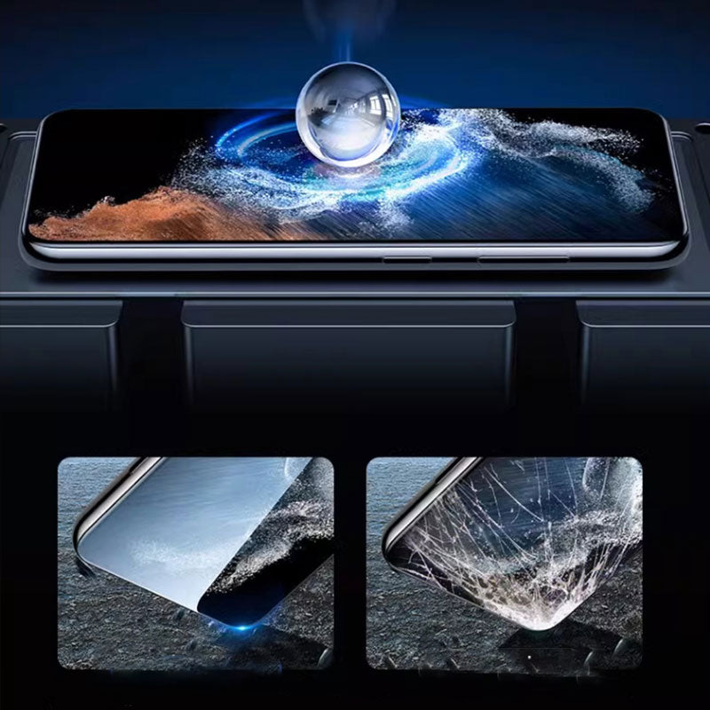 4K HD/Anti-gluur Geharde Glas Screen Protector met Auto Stofverwijdering Installatie voor Samsung"