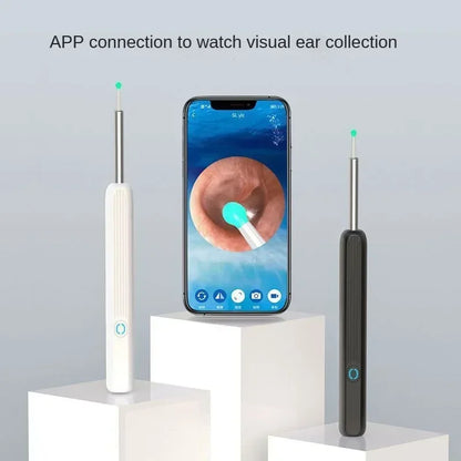 Draadloze Wi-fi Visuele Oorreiniger Otoscoop Oorsmeer Verwijderingskit met 1296P HD Camera en Oorlepels Endoscoop Gereedschap Kit