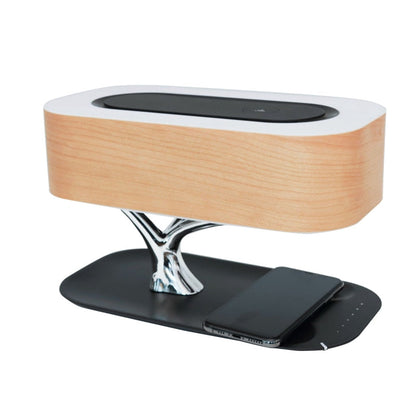 Decoratieve Boomlicht Tafellamp Muziek Bluetooth Speaker Bedlamp WiFi Speaker LED Licht Mobiele Telefoon QI Draadloos Opladen voor Thuis