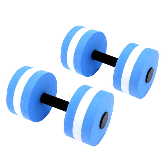 2 stuks EVA Water Dumbbells - Drijvende Yoga Foam Gewichten voor Mannen, Vrouwen en Kinderen Fitness Oefeningen