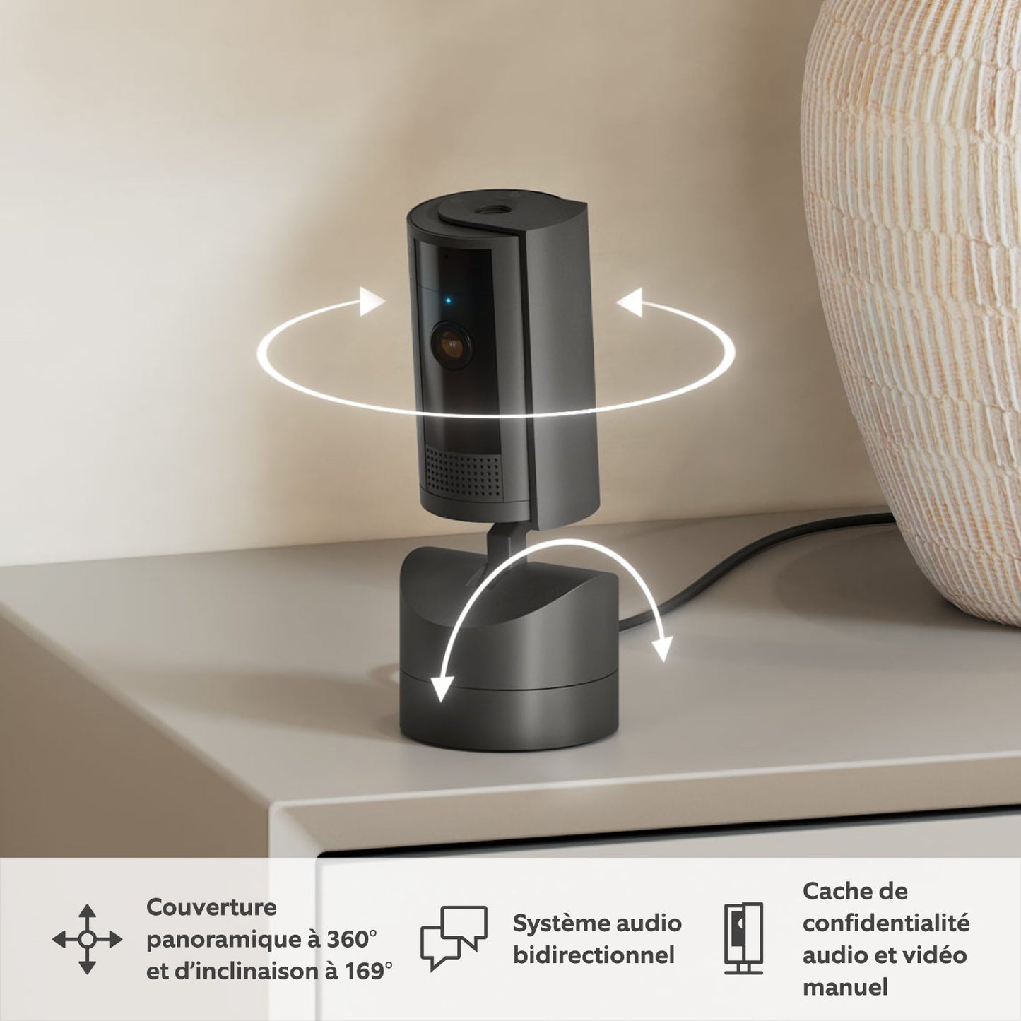 Draai- en Kantelbare Binnencamera (Pan-Tilt Indoor Camera)