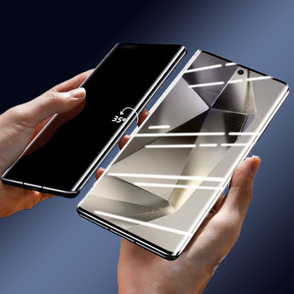 4K HD/Anti-gluur Geharde Glas Screen Protector met Auto Stofverwijdering Installatie voor Samsung"